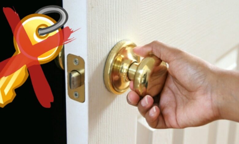 how to open a deadbolt lock without a key